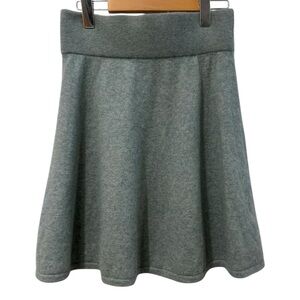 Ane Mone A-Line Mini Wool Blend Knit Skirt